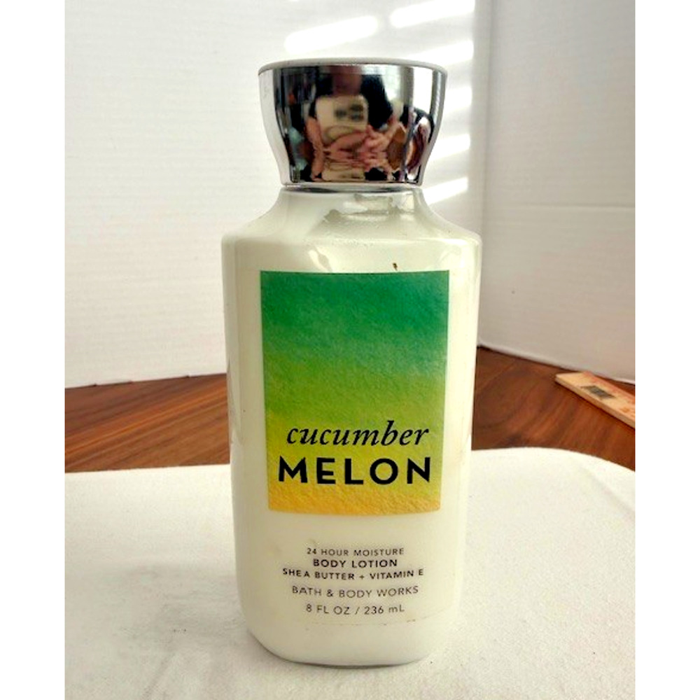 Bath & Body Works Body Lotion 8oz Cucumber Melon New Shea Vit E Honeydew